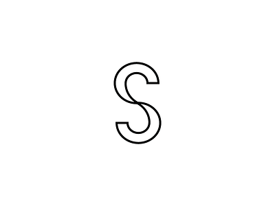 S monogram brand letter logo monogram personal s shape