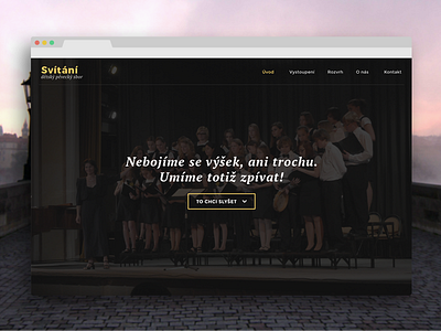 Svitani - czech choir czech notes page sing single web webdesign website