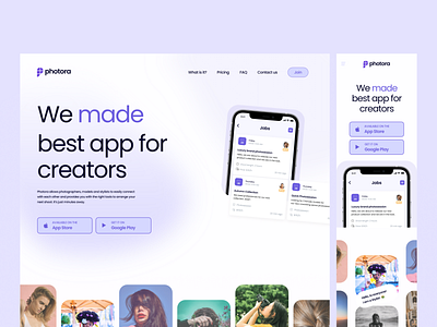 Photora App Web and Mobile by ARTSELIANOV🇺🇦 on Dribbble