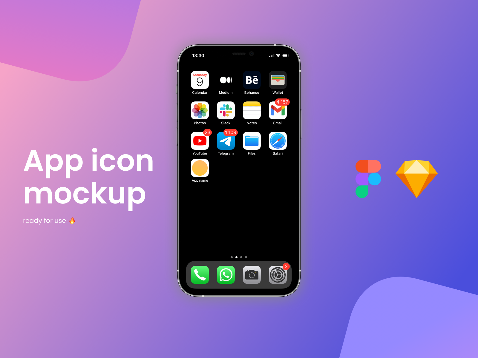 Free App Icon Mockup Sketch Figma By Vladimir On Dribbble