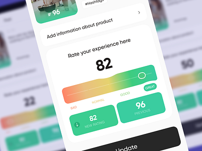 Rating UI App app app design mobile application design ios mobile mobile app screens mvp rate rating ui ux