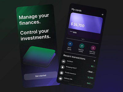 Banking Mobile App bank app bank transactions finance app finances fintech ios mobile app money money management product ui ux