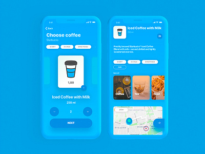 Coffee To Go App app design ios