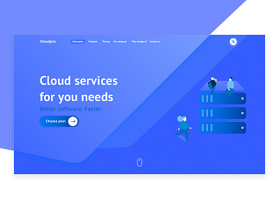 Cloud Pro branding design photoshop flat sketch ui ux