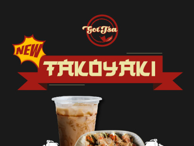 Takoyaki product Poster product design