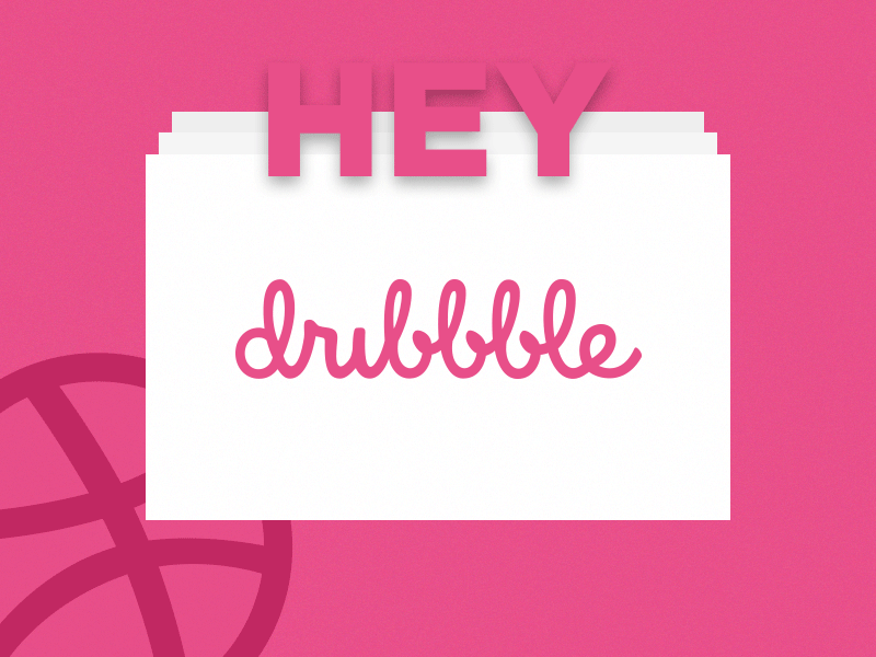 Hey, dribbble! debut dribbble hello