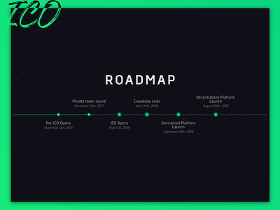 ICO roadmap ico landing roadmap token ui web design
