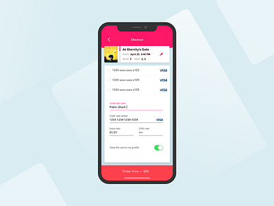 Daily UI challenge #002 — Credit Card Checkout