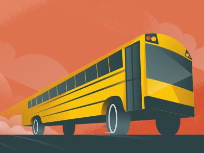 Field Trip bus design field trip illustration school school bus vector