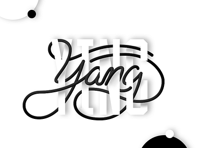 It’s all about balance. black design lettering logotype photoshop type white yang ying