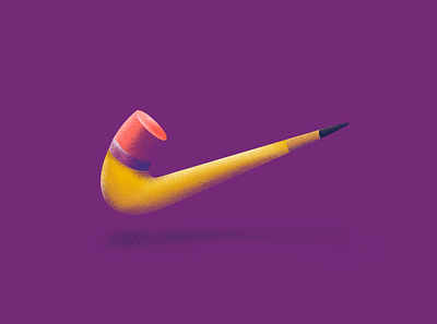 Just Sketch It 3d athletic logo dribbbler illustration logodesign nike pencil procreate app texture