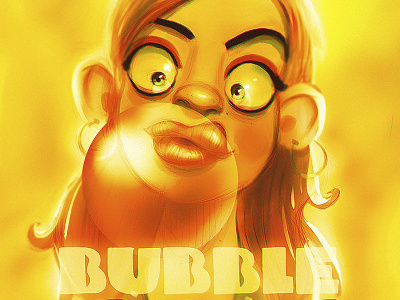Bubblegum bubblegum digital art girl illustration