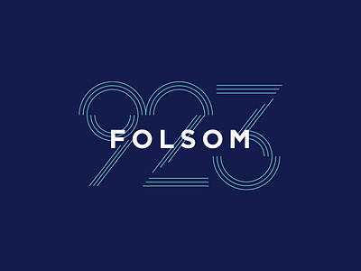 923 Folsom logo geometric identity logo real estate branding san francisco savage bureau