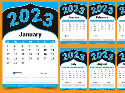 Calendar For 2023 2023 2023 calendar calendar calendar design calendar for 2023 graphic design wall calendar