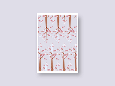 High Park abstract cherryblossom design digital highpark illustration minimal postcard toronto visual