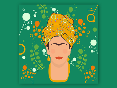 Frida africa art color frida kahlo headwrap pattern