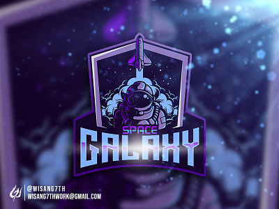 Mascot Logo Space Galaxy branding design esport esports galaxy gaming graphic icon illustration logo mascot sport sports twitch vector