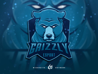 Mascot Logo Grizzly Esport branding esport esports gaming grizzly icon illustration logo mascot mascot logo sport sports vector