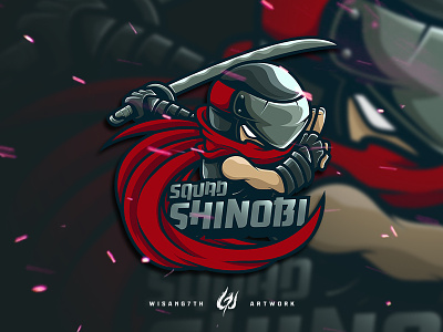Mascot Logo Shinobi branding esport esports gaming icon illustration logo mascot mascot logo ninja shinobi shoot sport sports vector