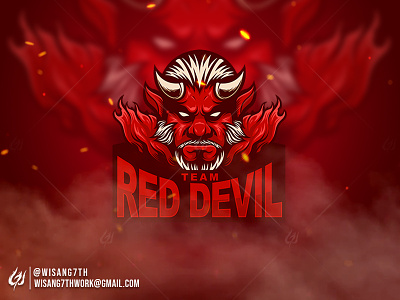 Red Devil branding design devil esport esports gaming icon illustration logo mascot mascot logo red sport sports team red vector