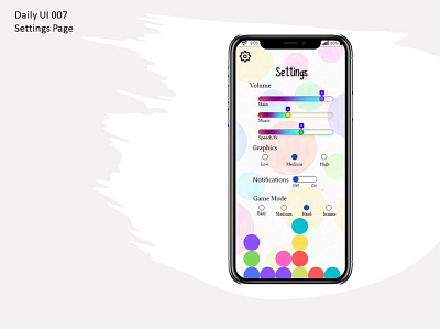 Daily UI 007 Settings Page daily dailyui design ui ux