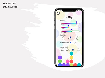 Daily UI 007 Settings Page