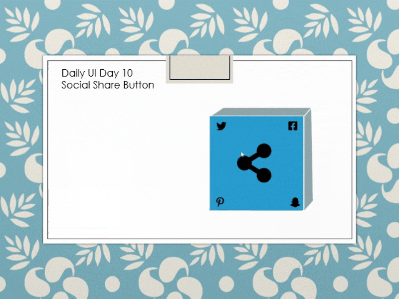 DailyUI 010 Social Share animation daily dailyui graphic design ui ux