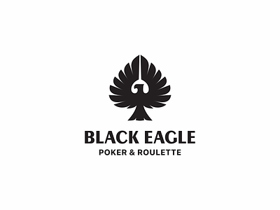 Black Eagle bird casino casino games eagle jkd jkdesign logo logotype poker spades логотип