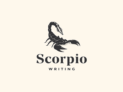 Scorpio Writing jkdesign journalism krivenko logo logotype magazine pen scorpio writer