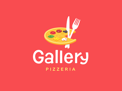 Gallery Pizzeria brush cafe fast food food jkd jkdesign lettering logo logotype paint palette pizza pizzeria restaurant логотип
