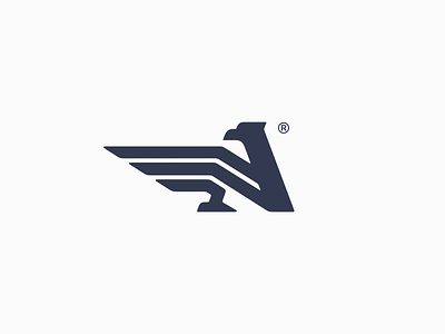 A Eagle Logo a bird eagle hawk jkd jkdesign krivenko letter logo logotype mark monogram ui логотип