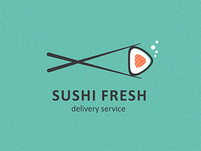 Sushi Fresh delivery fresh jkd jkdesign logo service sushi доставка логотип ролл свежий суши