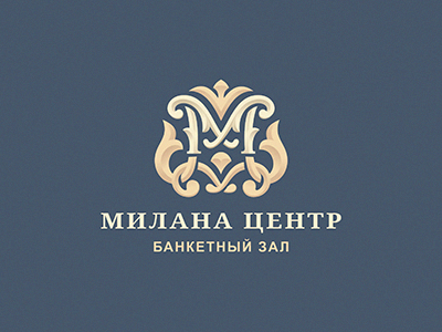 Milana centr banquet hall jkd logo m monogram логотип