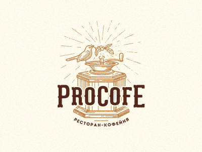 ProCofe coffee jkd jkdesign logo restaurant retro shop кофе кофейня логотип ресторан