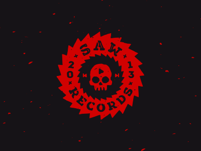 Saw Records animation jkd jkdesign logo record saw studio звукозапись логотип пила студия