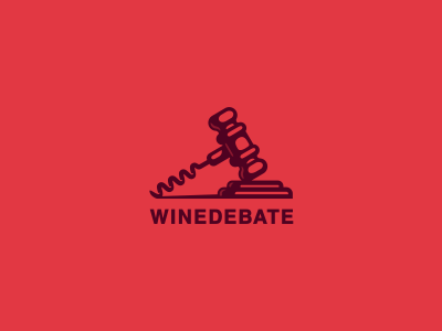 WineDebate corkscrew hammer jkd jkdesign judg logo wine вино логотип молоток суд штопор