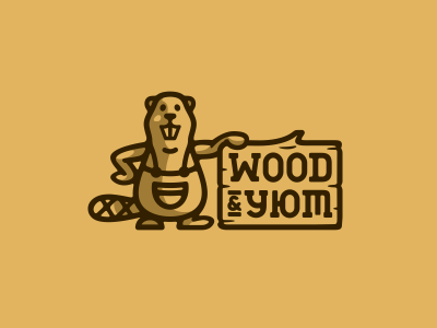 Wood&Уют beaver jkd jkdesign logo wood бобер дерево логотип