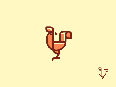 Rooster animal jkd jkdesign line logo rooster логотип петух