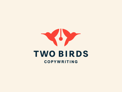 Two Birds birds hummingbird jkd jkdesign logo pen writer логотип перо птицы ручка