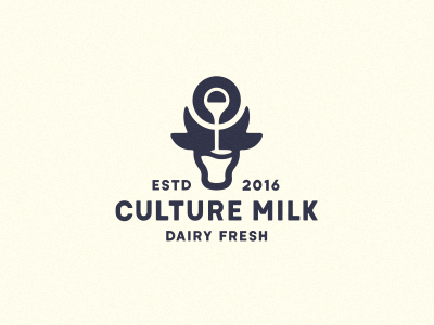 Culture Milk логотип молоко корова jug dairy farm logo jkdesign jkd bull cow milk