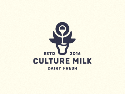 Culture Milk bull cow dairy farm jkd jkdesign jug logo milk корова логотип молоко