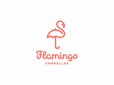 Flamingo bird flamingo grid jkd jkdesign umbrella зонт птица фламинго