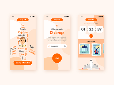 Flight mode challenge app app design gamification