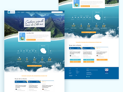 Outre-mer France project website government webdesign