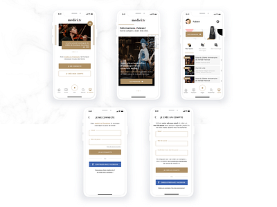 Sign in/Sign up app design opera signin signup theatre