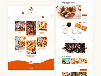 Recipe with cookies chicken food recipe webdesign