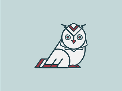 Owl icon bird illustrate