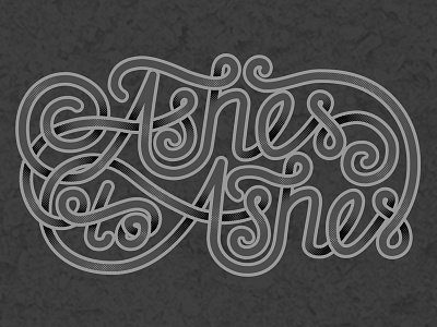 Ashes to Ashes Typography calligraphy handwriting illustration typography