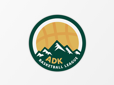Adirondack Basketball League Logo adirondack adk basketball fantasy league logo mountains sports