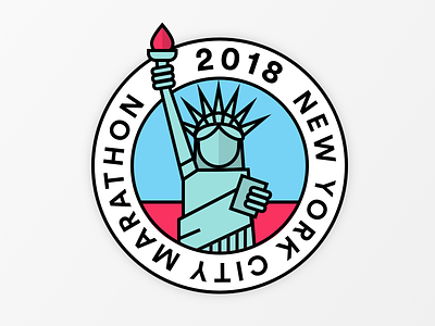 New York Marathon 2018 logo marathon new york city newyork statue of liberty work in progress